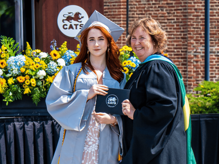 Students on the CATS Academy Boston campus
